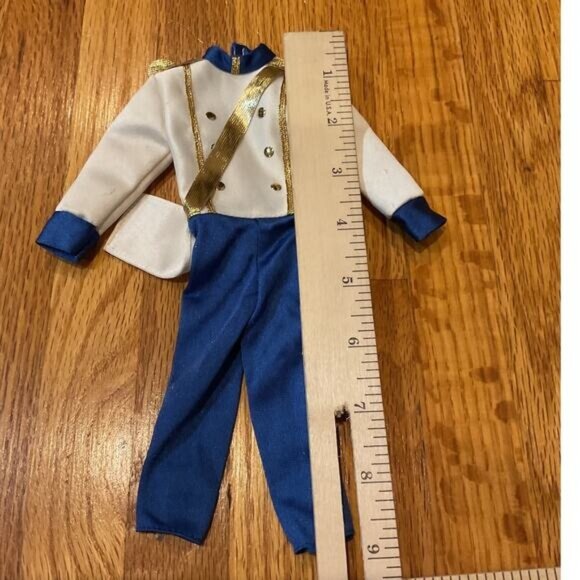 Disney Little Mermaid Prince Eric Wedding Party Suit Blue White Doll Clothes - Picture 3 of 3